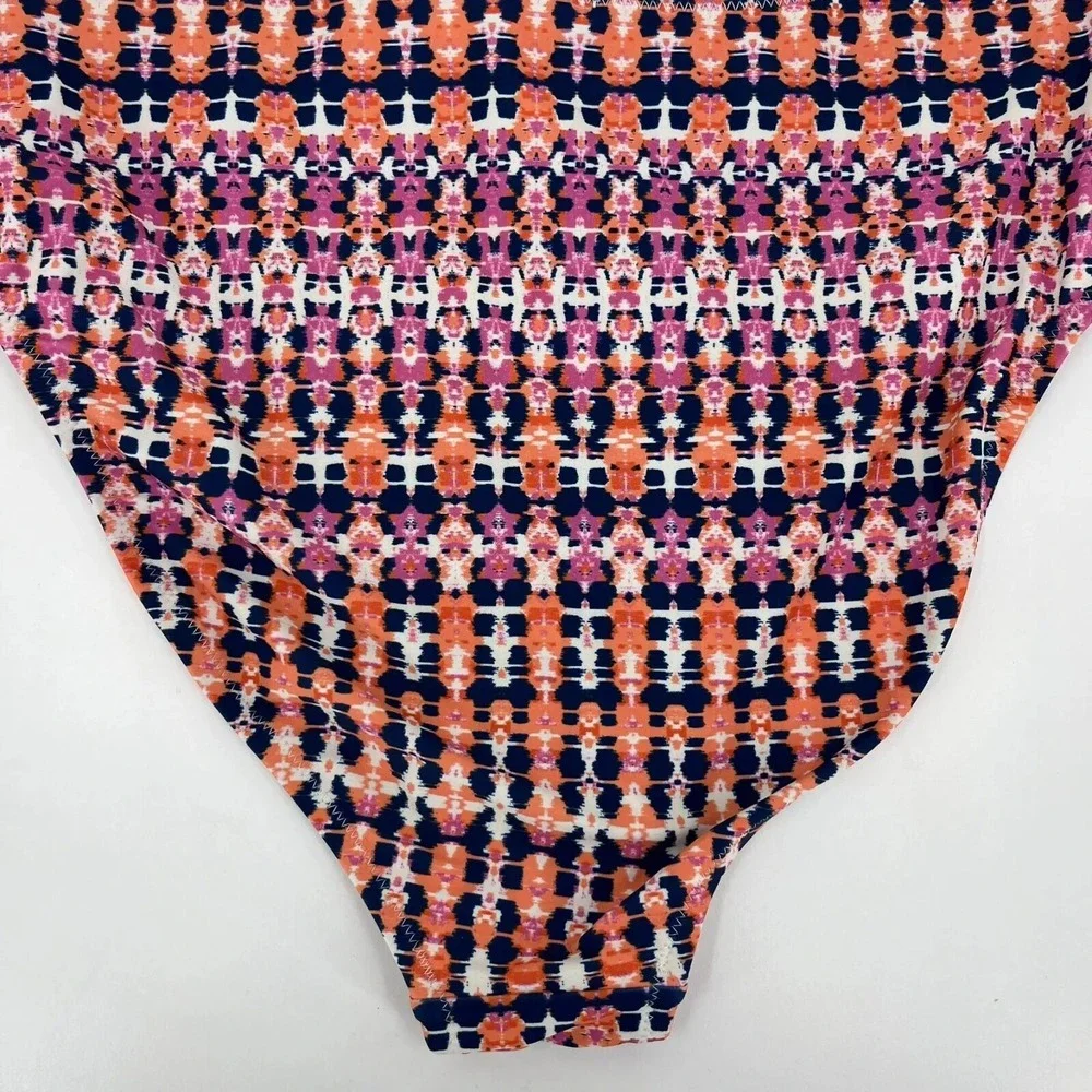 Jessica Simpson Bikini Bottom Women's XL Fuchsia Multicolor High Waisted New NWT